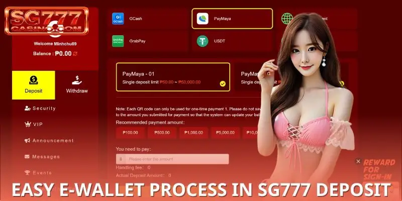 Step-by-step deposit using PayMaya