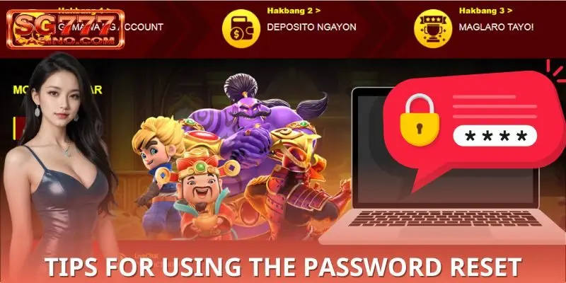 Additional Important Tips for Using the SG777 password reset Method